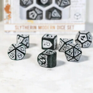 Harry Potter Slytherin Modern Dice Set green Harry Potter Set (7) Q-Workshop D&D